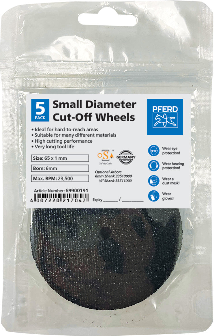 PFERD 69953 Flat Cut-Off Wheel | 5" Diameter X 0.040" Thickness, Aluminum Oxide, 7/8" Bore, 12200 RPM (Pack Of 25) - View #9
