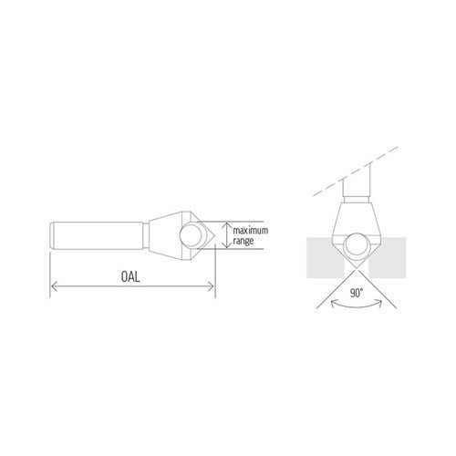 Countersink Cross Hole - 10mm