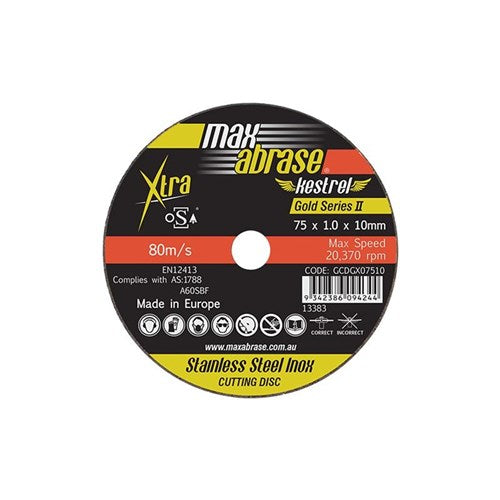 XTRA Cutting Disc 75 x 1.0mm Carded 10 Pack