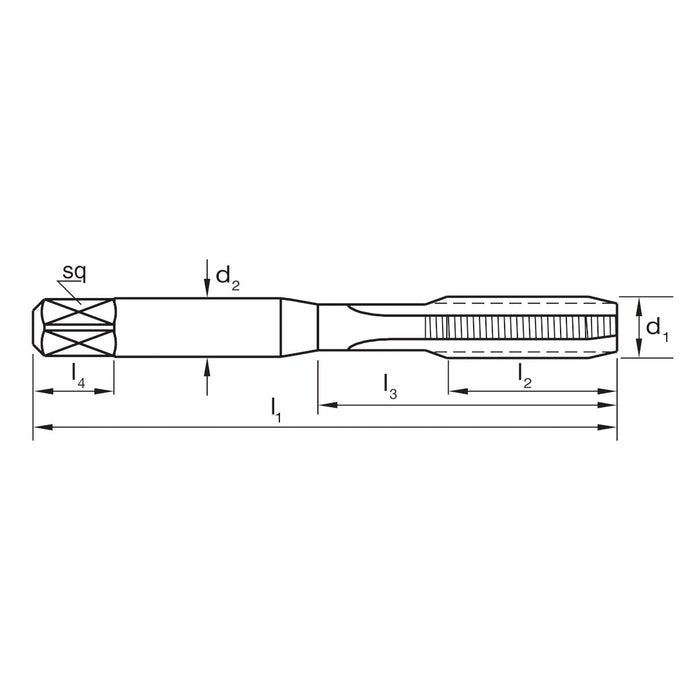 TAP T905 BSW 1/2-12 SET 3 Pce STRAIGHT ISO529 HSS